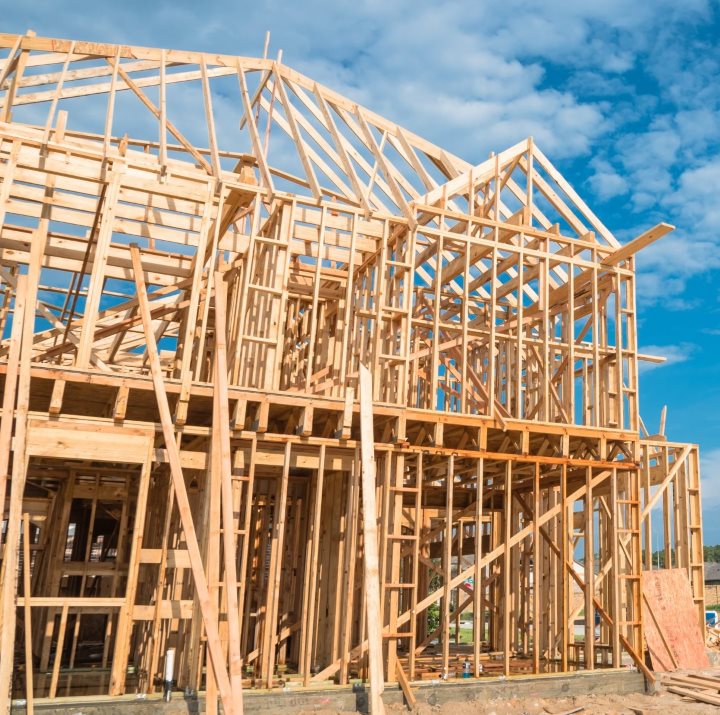 Interior view of newly design luxury home with granite flooring